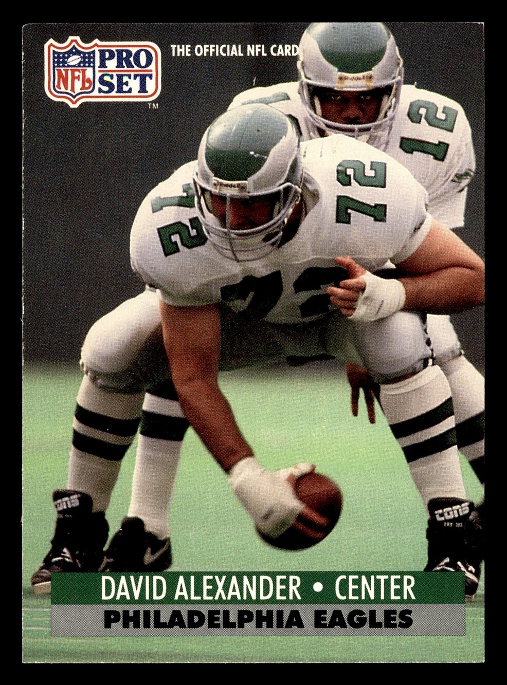1991 Pro Set #613 David Alexander Philadelphia Eagles Football Card